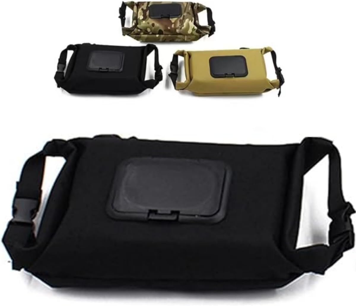 Waterproof Travel Camping Wipes Dispenser Case, Baby Wipe Dispenser, Reusable Outdoor Hanging Wet Wipe Storage Box, Portable Canvas Wipe Bag (Camouflage)