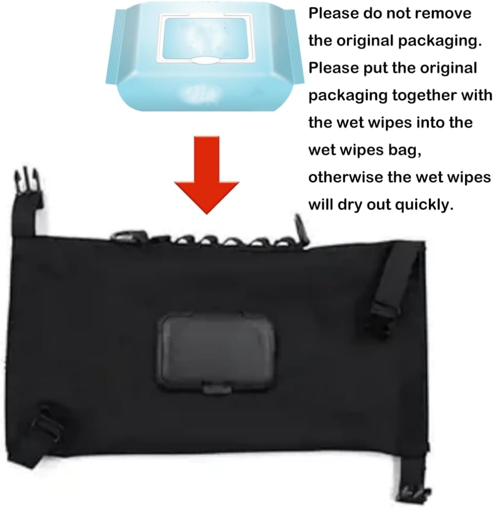 Waterproof Travel Camping Wipes Dispenser Case, Baby Wipe Dispenser, Reusable Outdoor Hanging Wet Wipe Storage Box, Portable Canvas Wipe Bag (Camouflage)