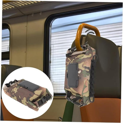 Waterproof Travel Camping Wipes Dispenser Case, Baby Wipe Dispenser, Reusable Outdoor Hanging Wet Wipe Storage Box, Portable Canvas Wipe Bag (Camouflage)