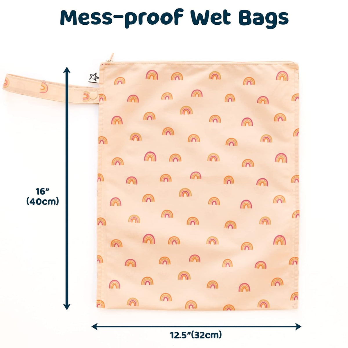 Mess Proof Wet Bags | Reusable Waterproof Wet Bags for Swimsuits | Baby Clothes | Travel & Diaper Bag (Pink, Brown Checkers) - Colors B