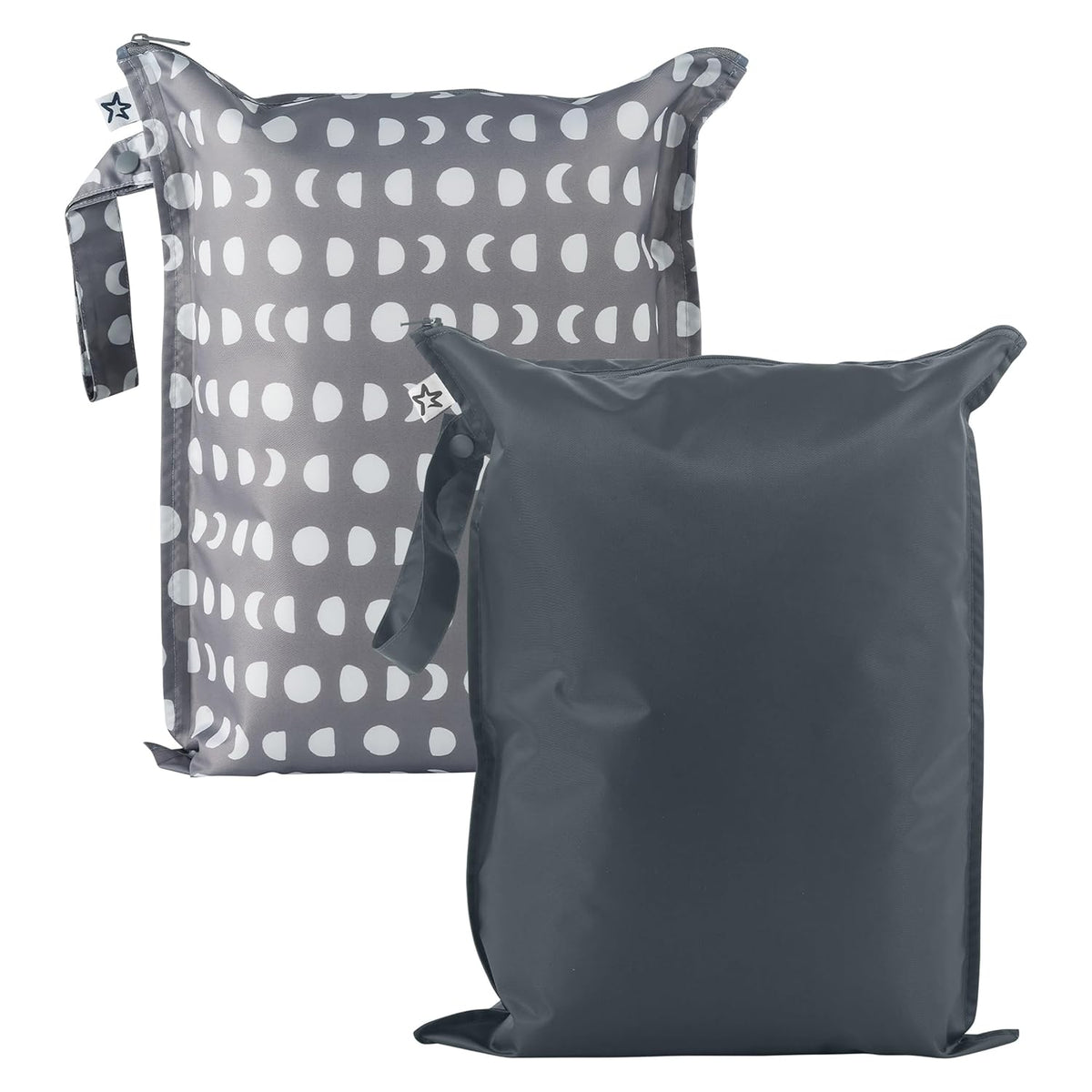 Mess Proof Wet Bags | Reusable Waterproof Wet Bags for Swimsuits | Baby Clothes | Travel & Diaper Bag (Pink, Brown Checkers) - Colors B