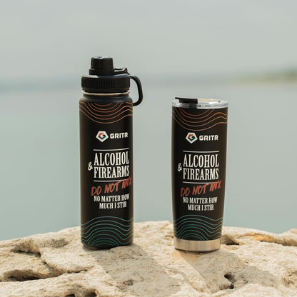 20 fl oz Stainless Steel Double Wall Vacuum Insulated Tumbler | Leakproof Reusable Thermos w/ Flip-Lock Cap, Sweat-Free Coating, BPA Free - for Traveling, Hiking, Camping, Gym