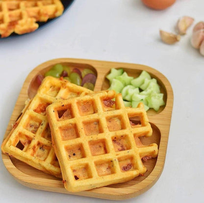 Baby Toddler Stay Put Dish, Kids Suction Plate, Bamboo Cute Tableware