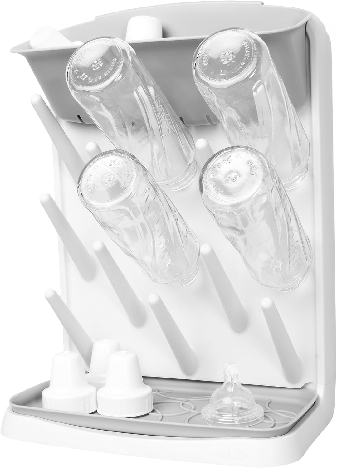 Vertical Baby Bottle Drying Rack, Space Saving Countertop Bottle Dryer