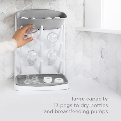 Vertical Baby Bottle Drying Rack, Space Saving Countertop Bottle Dryer