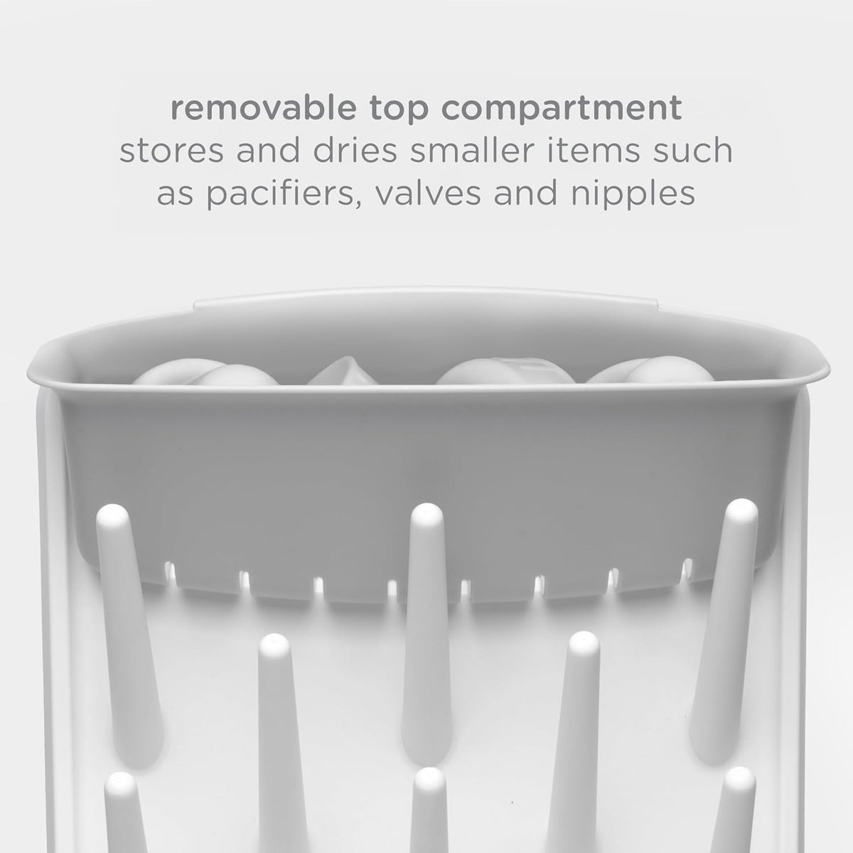 Vertical Baby Bottle Drying Rack, Space Saving Countertop Bottle Dryer