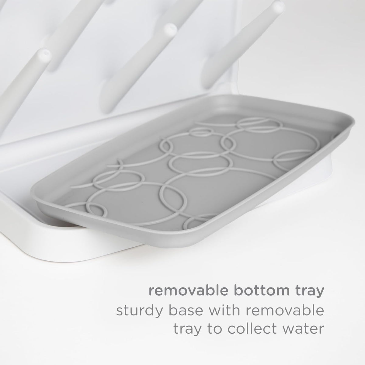 Vertical Baby Bottle Drying Rack, Space Saving Countertop Bottle Dryer