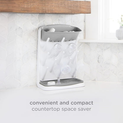 Vertical Baby Bottle Drying Rack, Space Saving Countertop Bottle Dryer