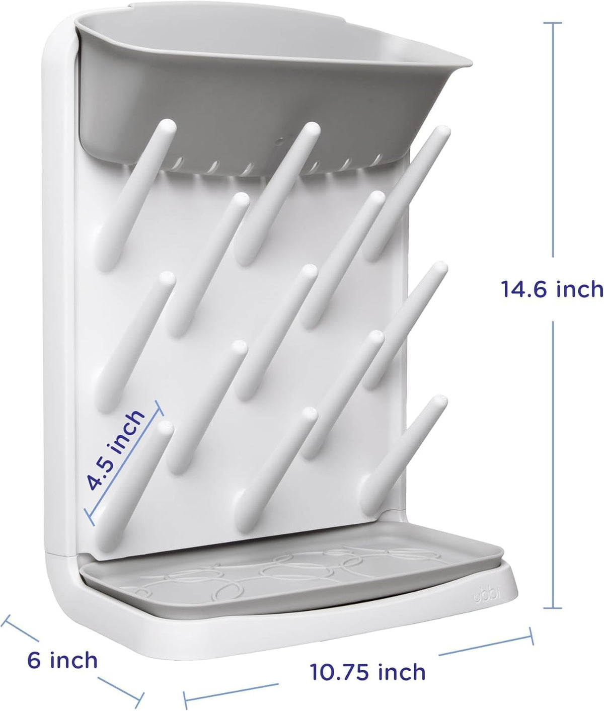 Vertical Baby Bottle Drying Rack, Space Saving Countertop Bottle Dryer