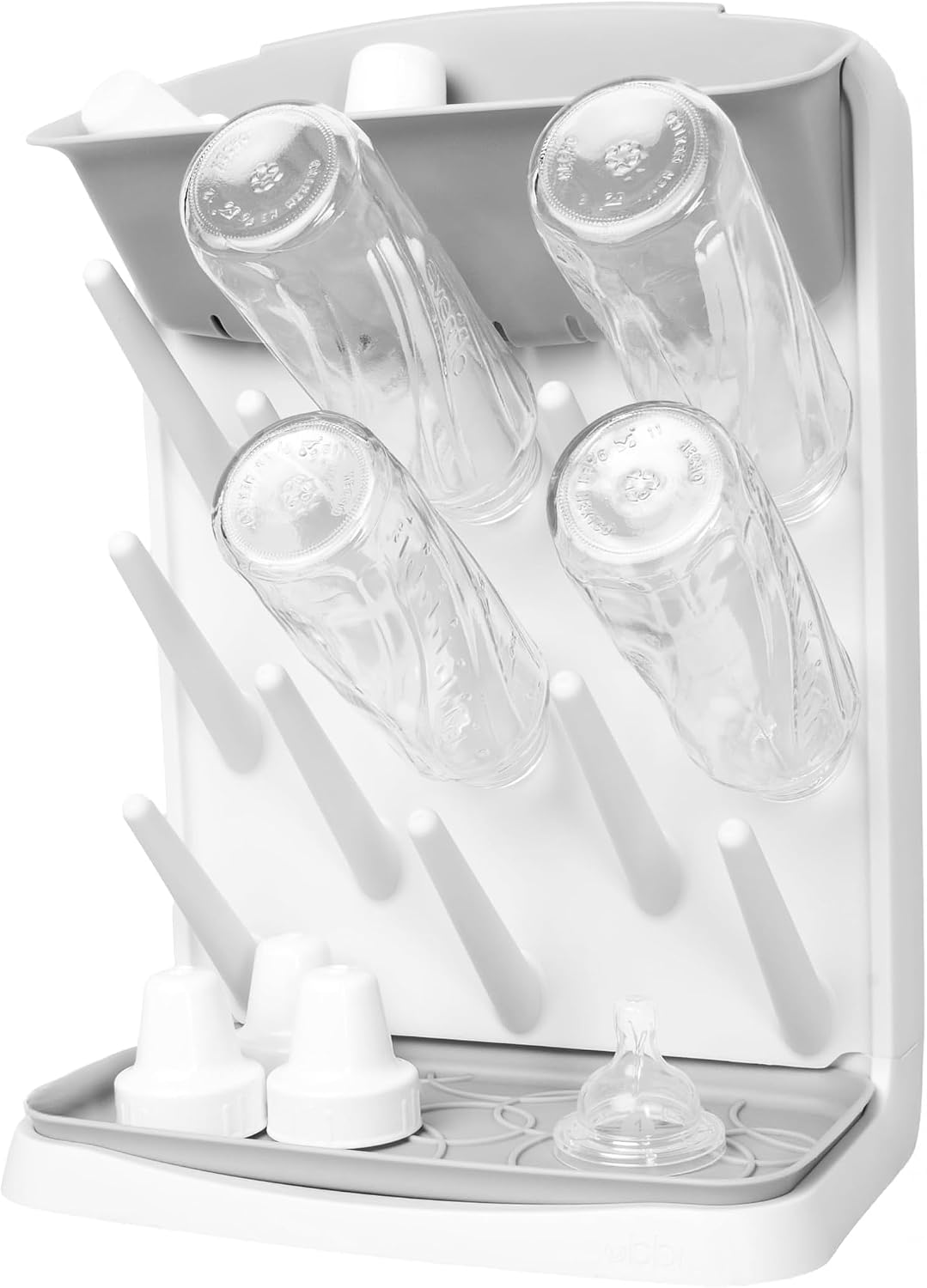 Vertical Baby Bottle Drying Rack, Space Saving Countertop Bottle Dryer