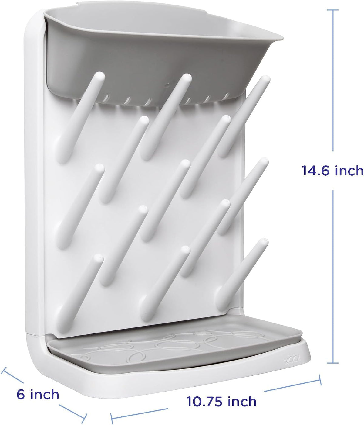 Vertical Baby Bottle Drying Rack, Space Saving Countertop Bottle Dryer