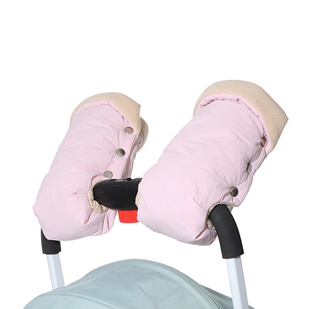 Baby Strollers Gloves Proetctive Plush Lined Hand Protections Mittens for Parents Winter Essential Strollers Accessories