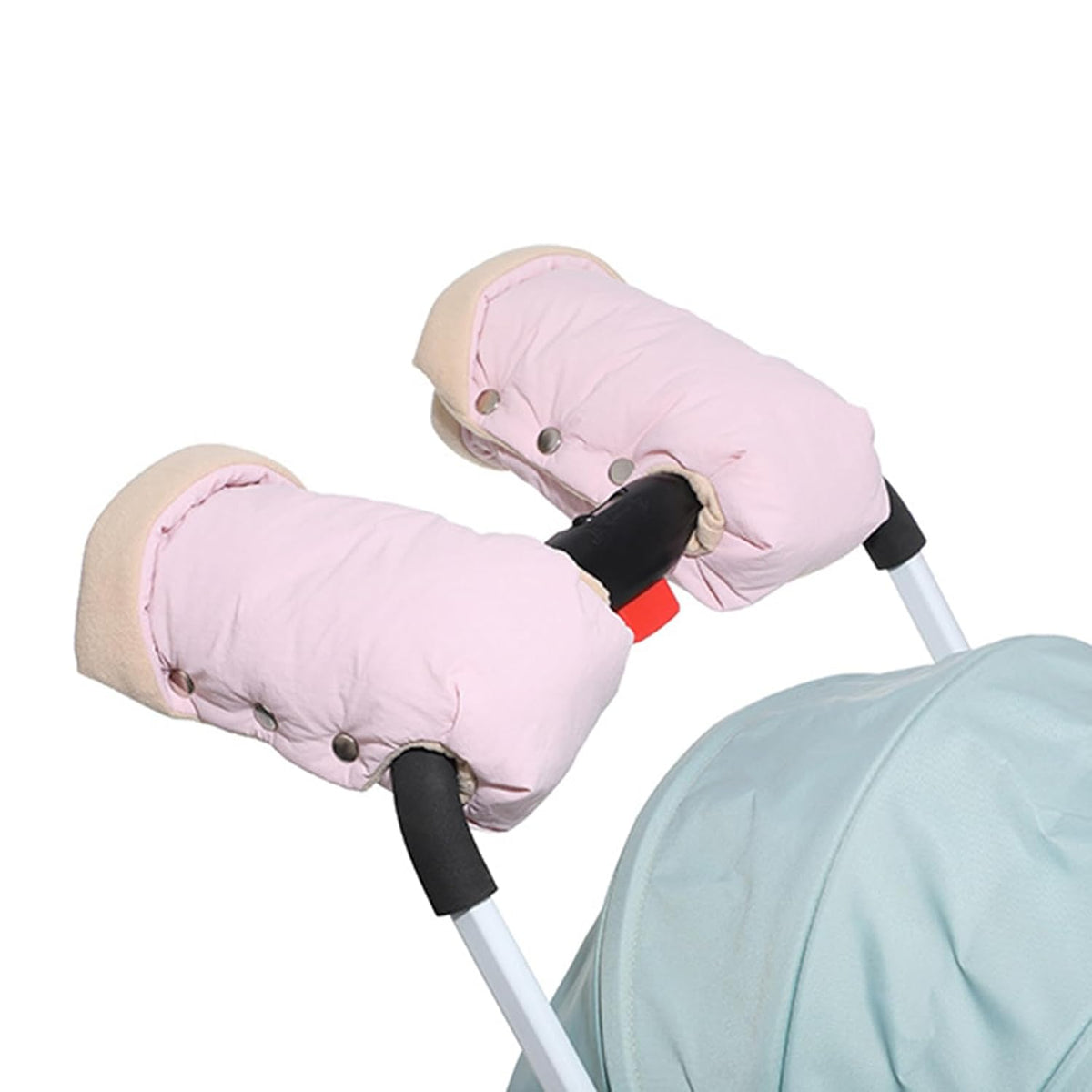 Baby Strollers Gloves Proetctive Plush Lined Hand Protections Mittens for Parents Winter Essential Strollers Accessories