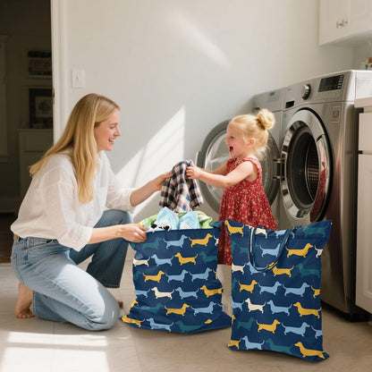 Dachshund Dogs Waterproof Travel Laundry Bag Easy Care Pack of 2