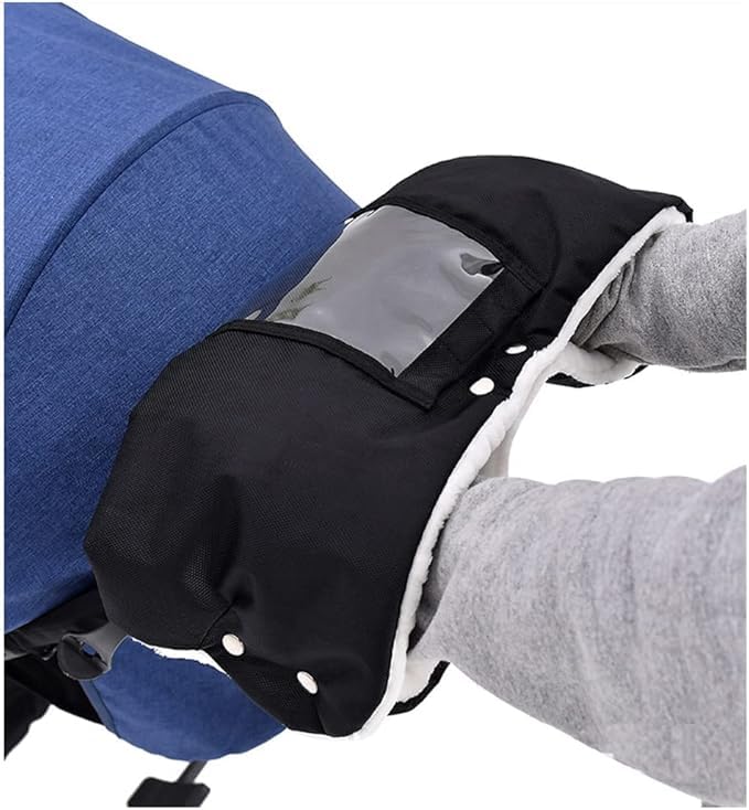Infant Stroller Hand Muffs Stroller Handlebar Gloves Winter Anti-Freeze Stroller Mittens Stroller Accessories