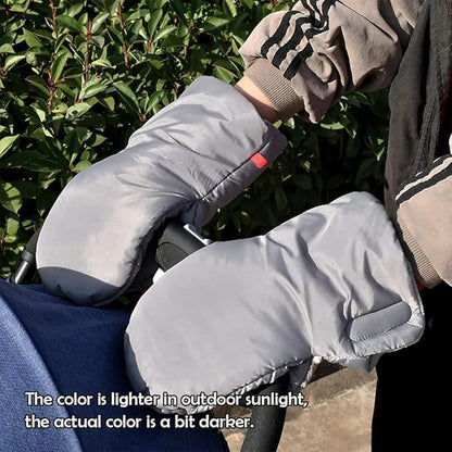 Infant Stroller Hand Muffs Stroller Handlebar Gloves Winter Anti-Freeze Stroller Mittens Stroller Accessories