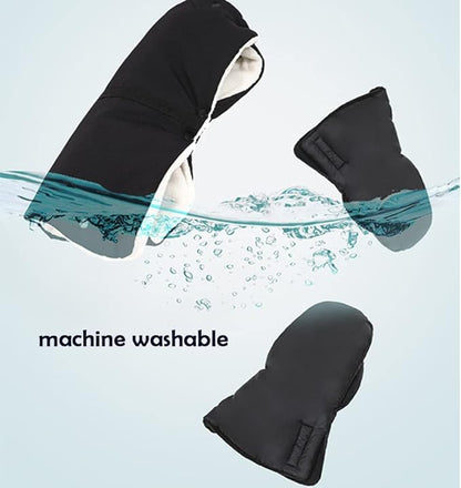 Infant Stroller Hand Muffs Stroller Handlebar Gloves Winter Anti-Freeze Stroller Mittens Stroller Accessories