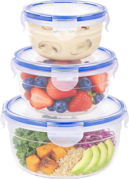 Round Food Storage Containers, 1.25 cup 10 oz, 12-Piece