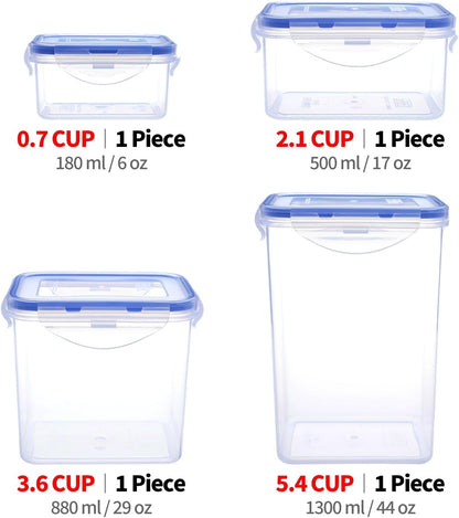 Round Food Storage Containers, 1.25 cup 10 oz, 12-Piece