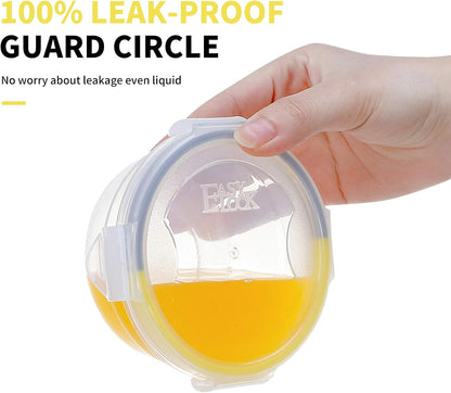 Round Food Storage Containers, 1.25 cup 10 oz, 12-Piece