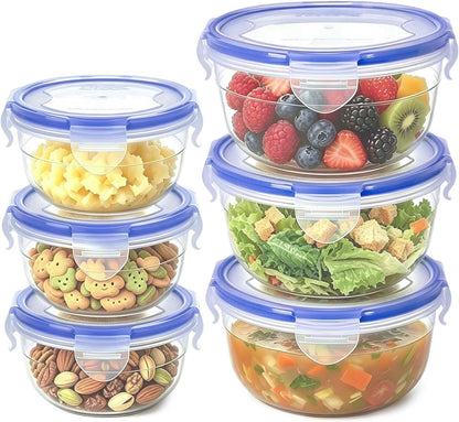 Round Food Storage Containers, 1.25 cup 10 oz, 12-Piece