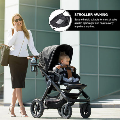 Stroller Sun Shade Cover with Breathable Elastic Straps for Lightweight Rain Protection for Outdoor Use Fit Pram Accessory