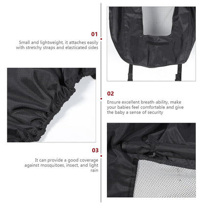 Stroller Sun Shade Cover with Breathable Elastic Straps for Lightweight Rain Protection for Outdoor Use Fit Pram Accessory