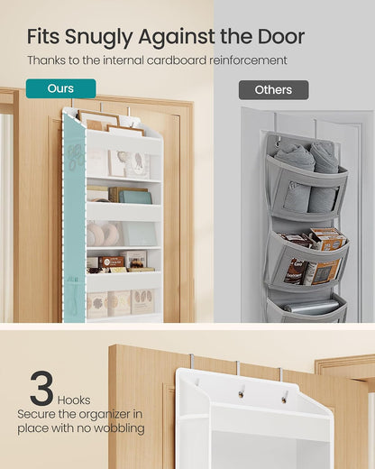 SONGMICS 5-Tier Over-the-Door Organizer, Extra Large Hanging Storage Shelf