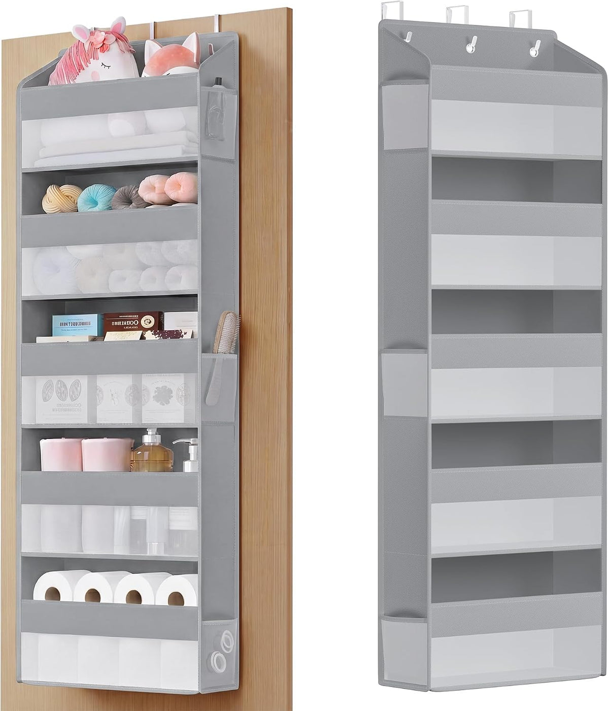 SONGMICS 5-Tier Over-the-Door Organizer, Extra Large Hanging Storage Shelf