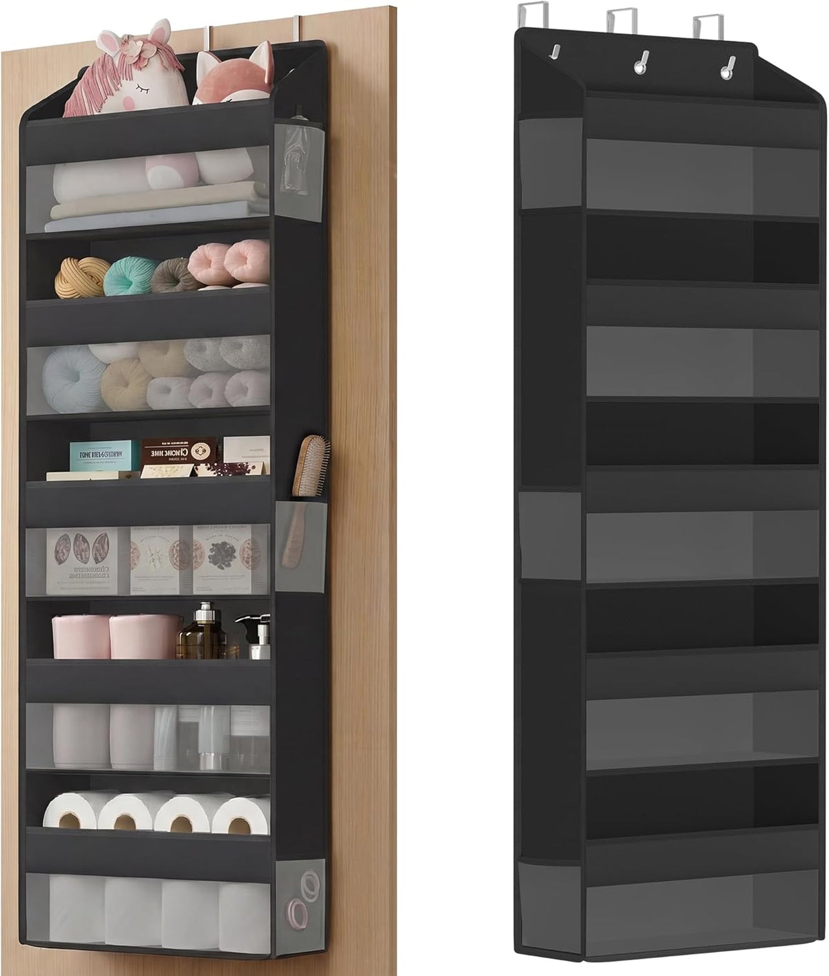 SONGMICS 5-Tier Over-the-Door Organizer, Extra Large Hanging Storage Shelf