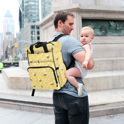 Leopard Light Gray Diaper Bag Backpack Insulated Pockets Organizer Bag Diaper Backpack for Boy Girl Unisex Baby Women Travel - Colors B