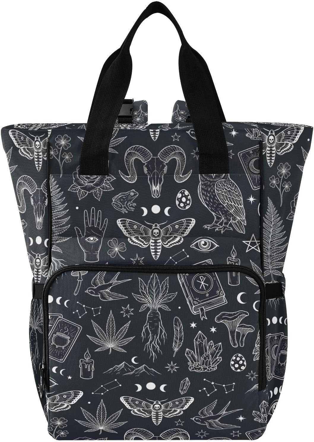 Leopard Light Gray Diaper Bag Backpack Insulated Pockets Organizer Bag Diaper Backpack for Boy Girl Unisex Baby Women Travel - Colors B