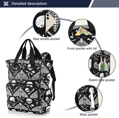 Leopard Light Gray Diaper Bag Backpack Insulated Pockets Organizer Bag Diaper Backpack for Boy Girl Unisex Baby Women Travel - Colors B