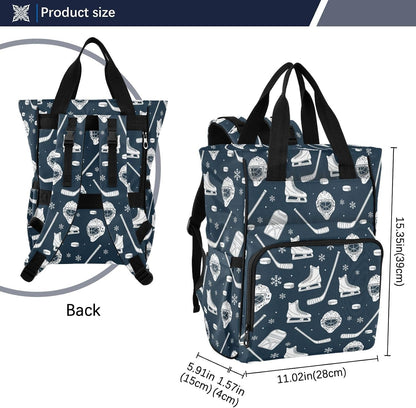 Leopard Light Gray Diaper Bag Backpack Insulated Pockets Organizer Bag Diaper Backpack for Boy Girl Unisex Baby Women Travel - Colors B