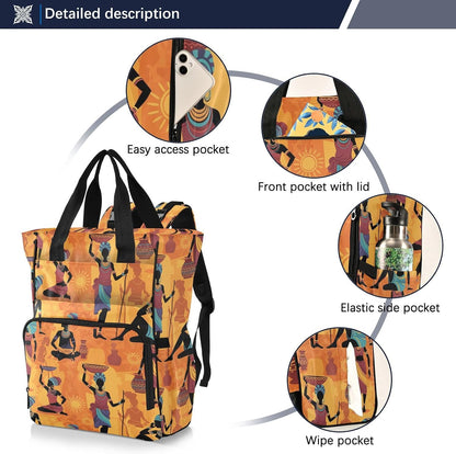 Leopard Light Gray Diaper Bag Backpack Insulated Pockets Organizer Bag Diaper Backpack for Boy Girl Unisex Baby Women Travel - Colors B