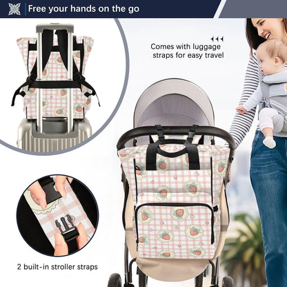 Leopard Light Gray Diaper Bag Backpack Insulated Pockets Organizer Bag Diaper Backpack for Boy Girl Unisex Baby Women Travel - Colors B