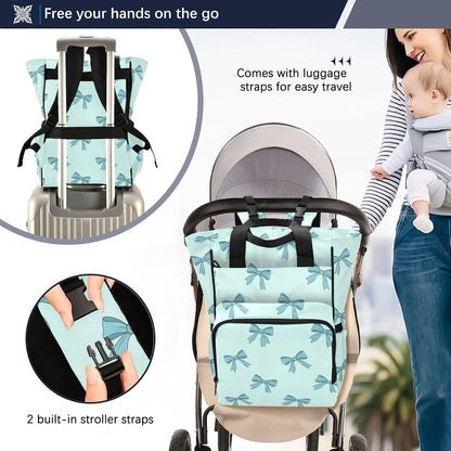 Leopard Light Gray Diaper Bag Backpack Insulated Pockets Organizer Bag Diaper Backpack for Boy Girl Unisex Baby Women Travel - Colors B