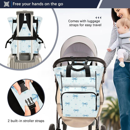 Leopard Light Gray Diaper Bag Backpack Insulated Pockets Organizer Bag Diaper Backpack for Boy Girl Unisex Baby Women Travel - Colors B