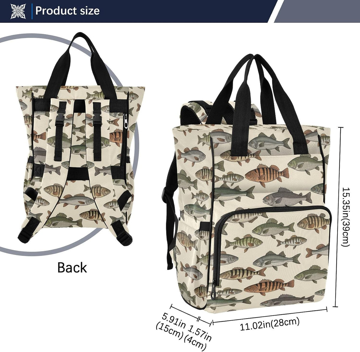 Leopard Light Gray Diaper Bag Backpack Insulated Pockets Organizer Bag Diaper Backpack for Boy Girl Unisex Baby Women Travel - Colors B