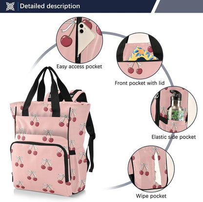 Leopard Light Gray Diaper Bag Backpack Insulated Pockets Organizer Bag Diaper Backpack for Boy Girl Unisex Baby Women Travel - Colors B