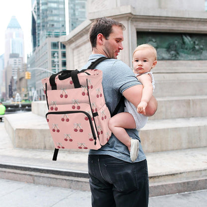 Leopard Light Gray Diaper Bag Backpack Insulated Pockets Organizer Bag Diaper Backpack for Boy Girl Unisex Baby Women Travel - Colors B