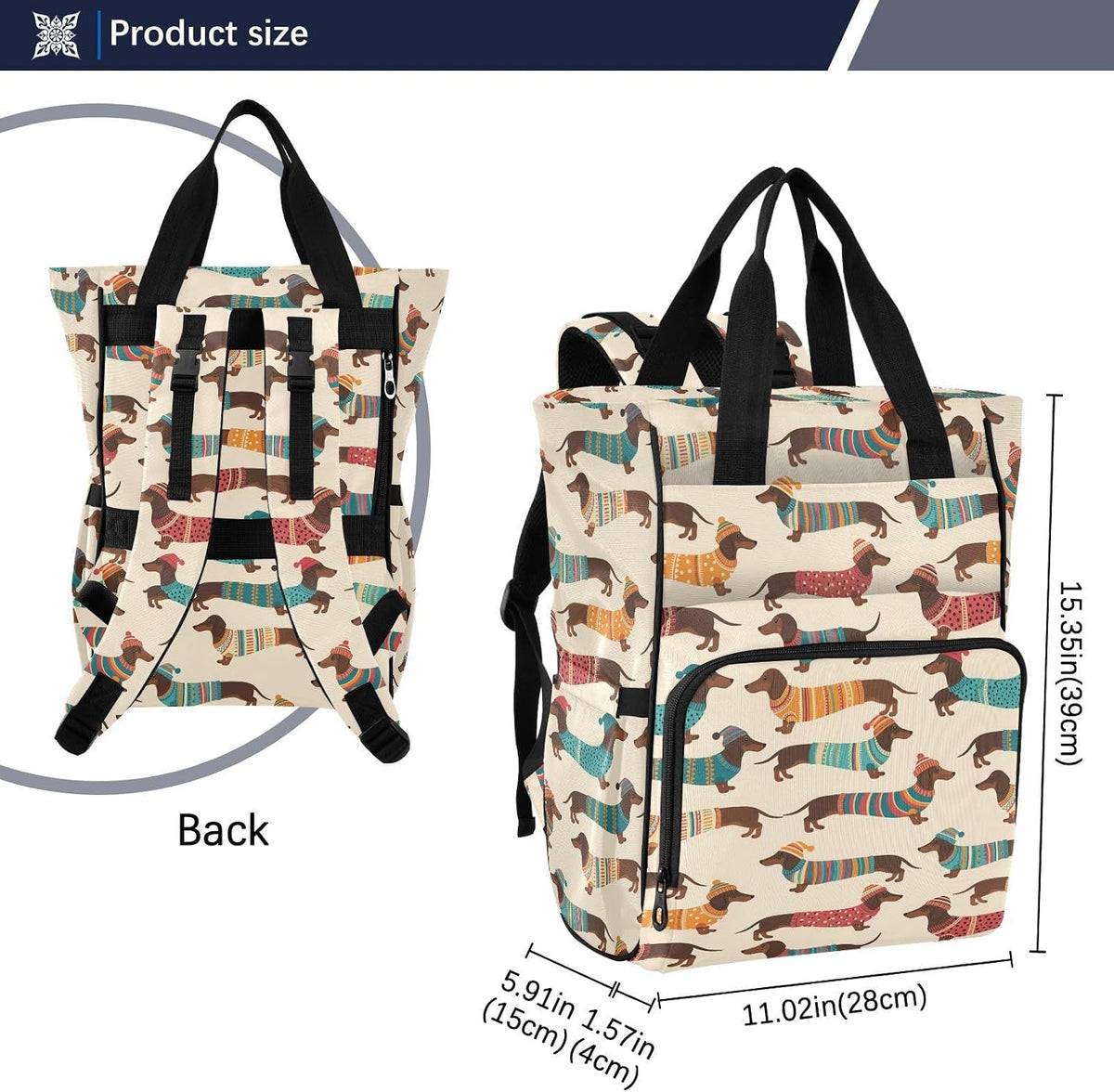Leopard Light Gray Diaper Bag Backpack Insulated Pockets Organizer Bag Diaper Backpack for Boy Girl Unisex Baby Women Travel - Colors B