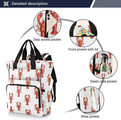 Leopard Light Gray Diaper Bag Backpack Insulated Pockets Organizer Bag Diaper Backpack for Boy Girl Unisex Baby Women Travel - Colors B