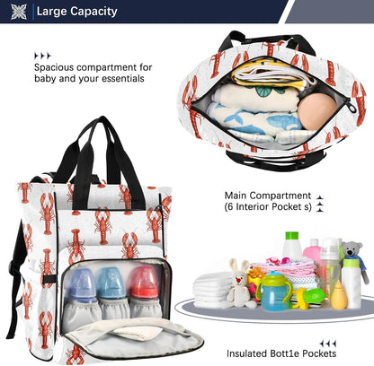 Leopard Light Gray Diaper Bag Backpack Insulated Pockets Organizer Bag Diaper Backpack for Boy Girl Unisex Baby Women Travel - Colors B