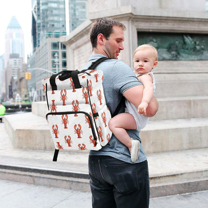 Leopard Light Gray Diaper Bag Backpack Insulated Pockets Organizer Bag Diaper Backpack for Boy Girl Unisex Baby Women Travel - Colors B