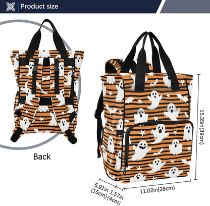 Leopard Light Gray Diaper Bag Backpack Insulated Pockets Organizer Bag Diaper Backpack for Boy Girl Unisex Baby Women Travel - Colors B