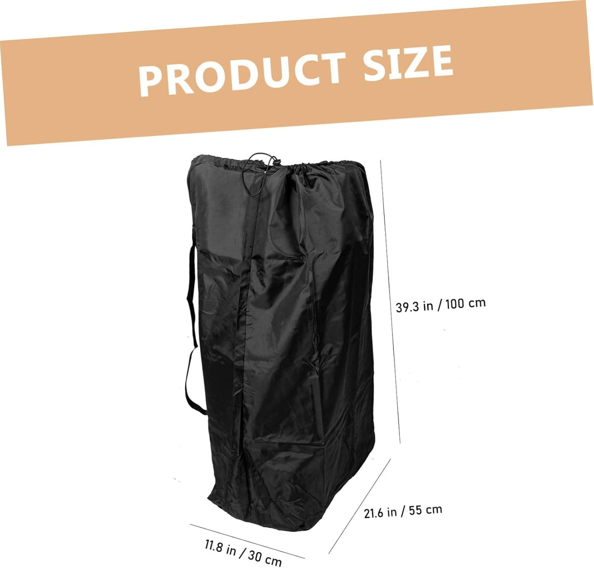 Stroller Bag for Airplane Travel Gate Check Black Nylon