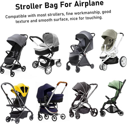 Stroller Bag for Airplane Travel Gate Check Black Nylon