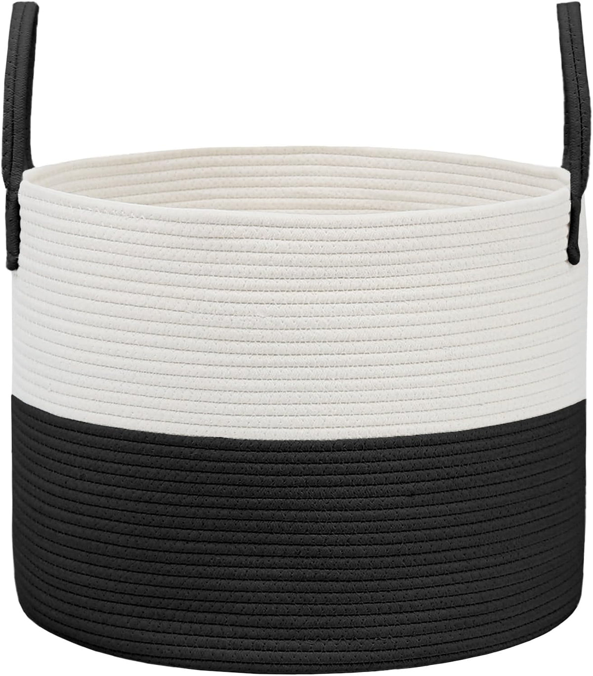 65L Extra Large Machine Washable Cotton Rope Blanket Basket