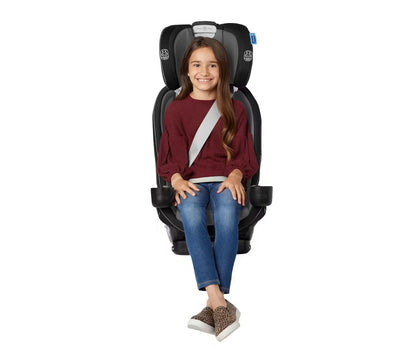 True3Fit LX 3-in-1 Slimfit Car Seat, Rear Facing, Forward Facing to Highback Booster Car Seat, ft. Anti-Rebound Bar - Gotham